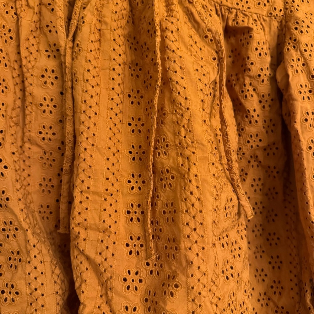 MADEWELL Eyelet Double-Tie Peasant Top‎ - Picture 5 of 6